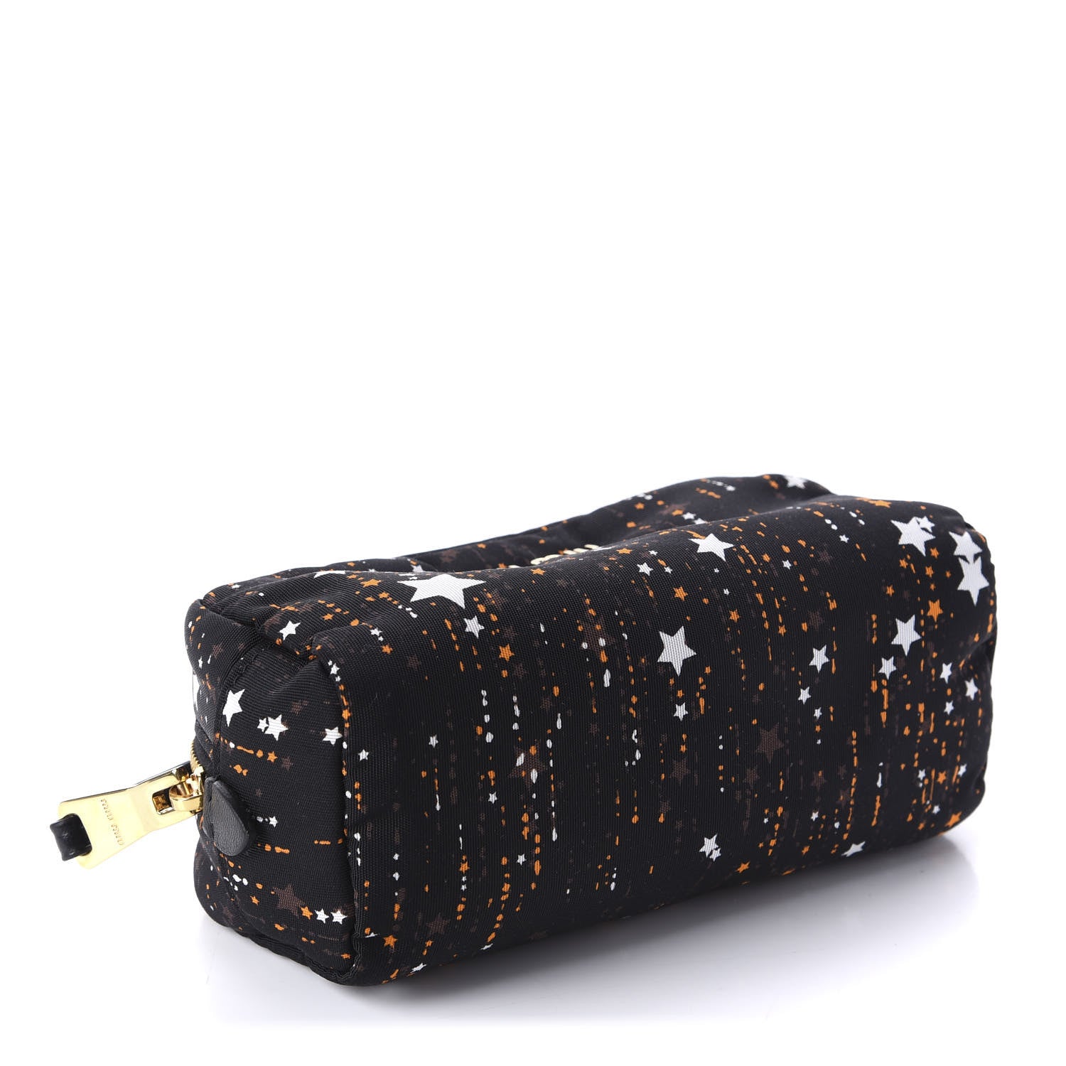 Miu Miu Nylon Printed Stars Pouch Black 4 of 8