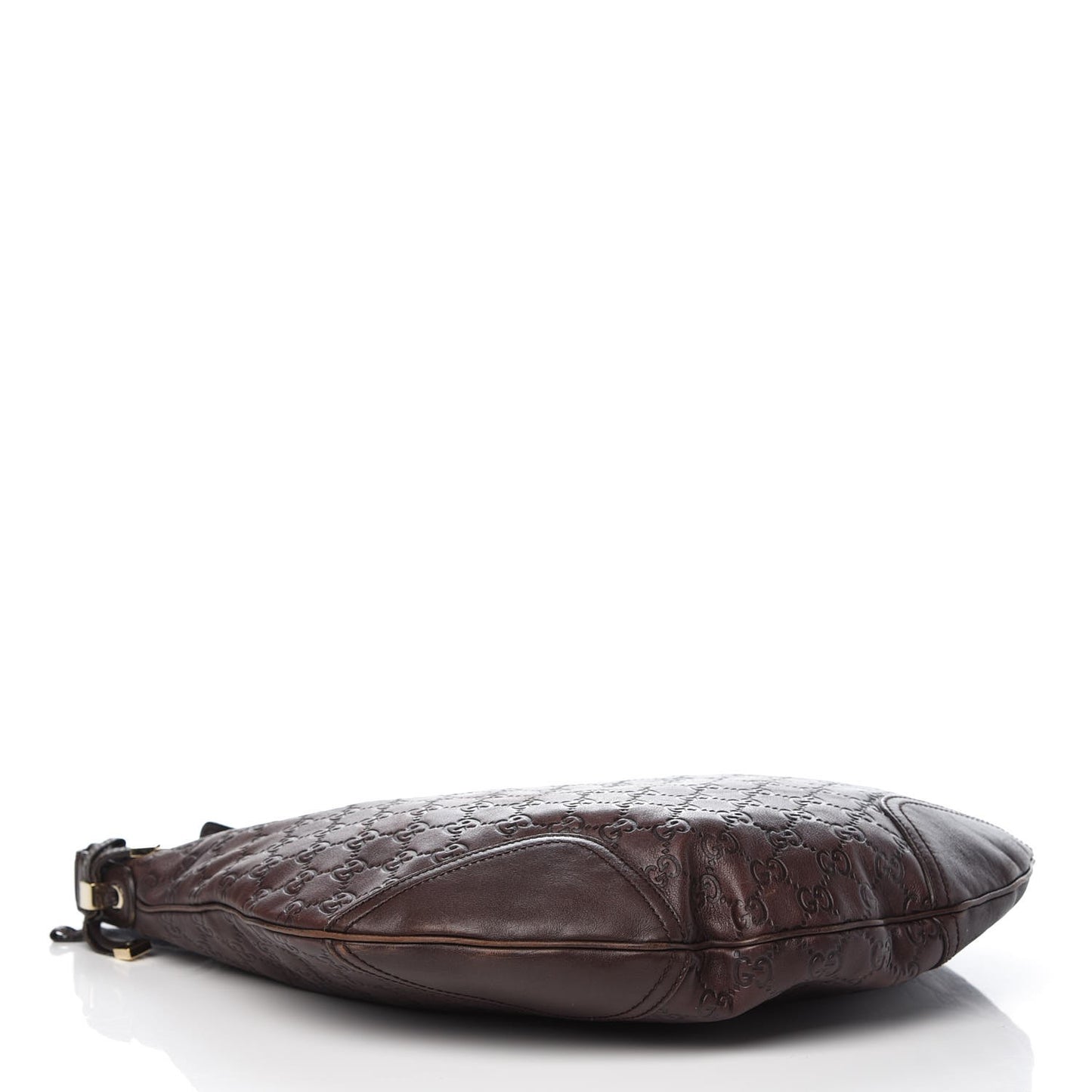 Guccissima Large Princy Hobo Dark Brown