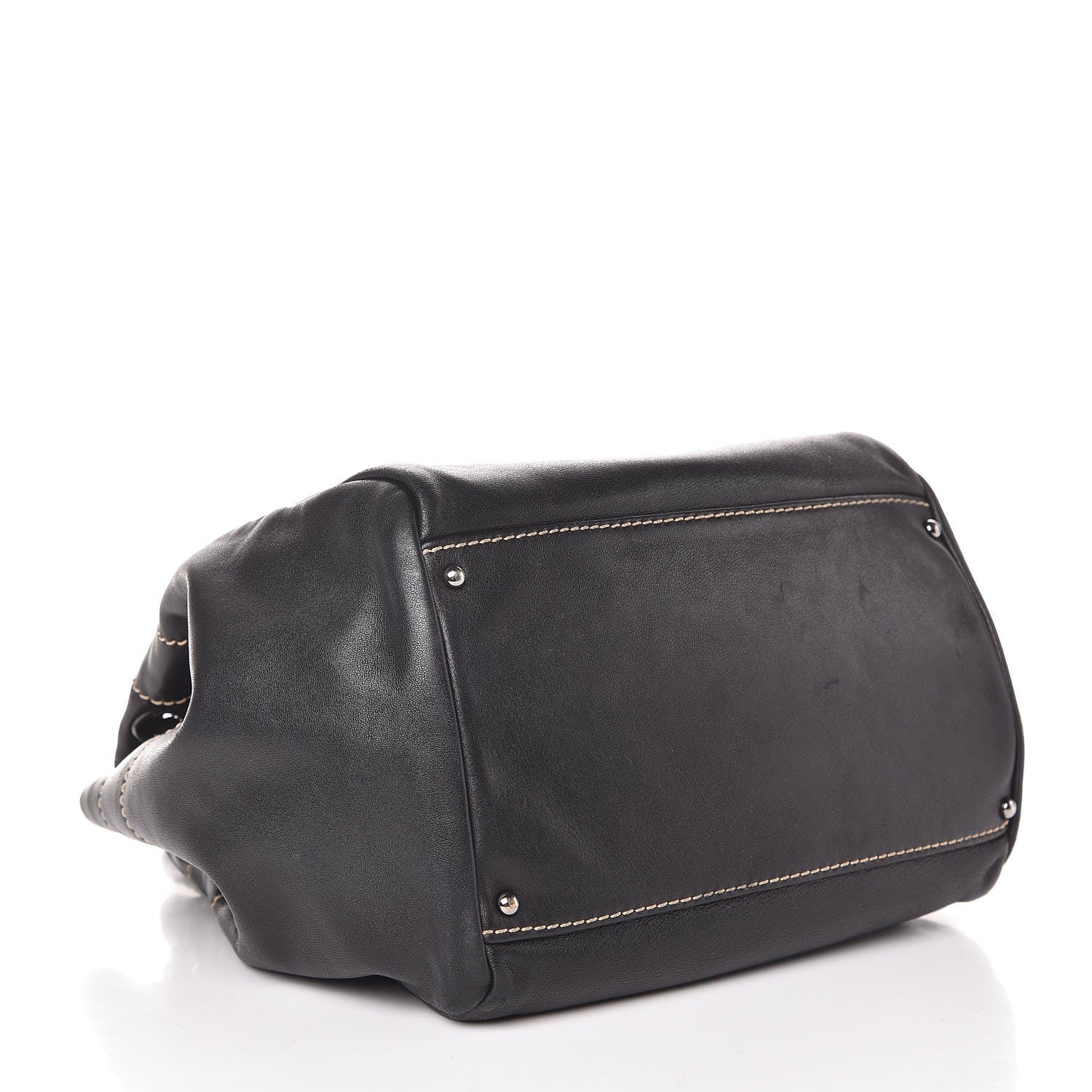 Chanel Lambskin Lax Accordion Hobo Black 4 of 11
