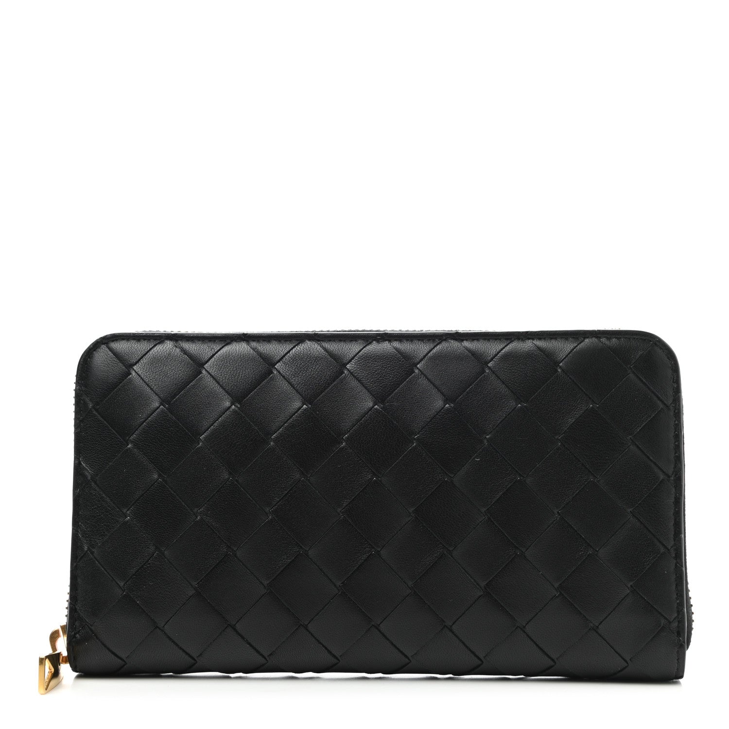 Bottega Veneta Nappa Intrecciato Zip Around Wallet Black 1 of 6