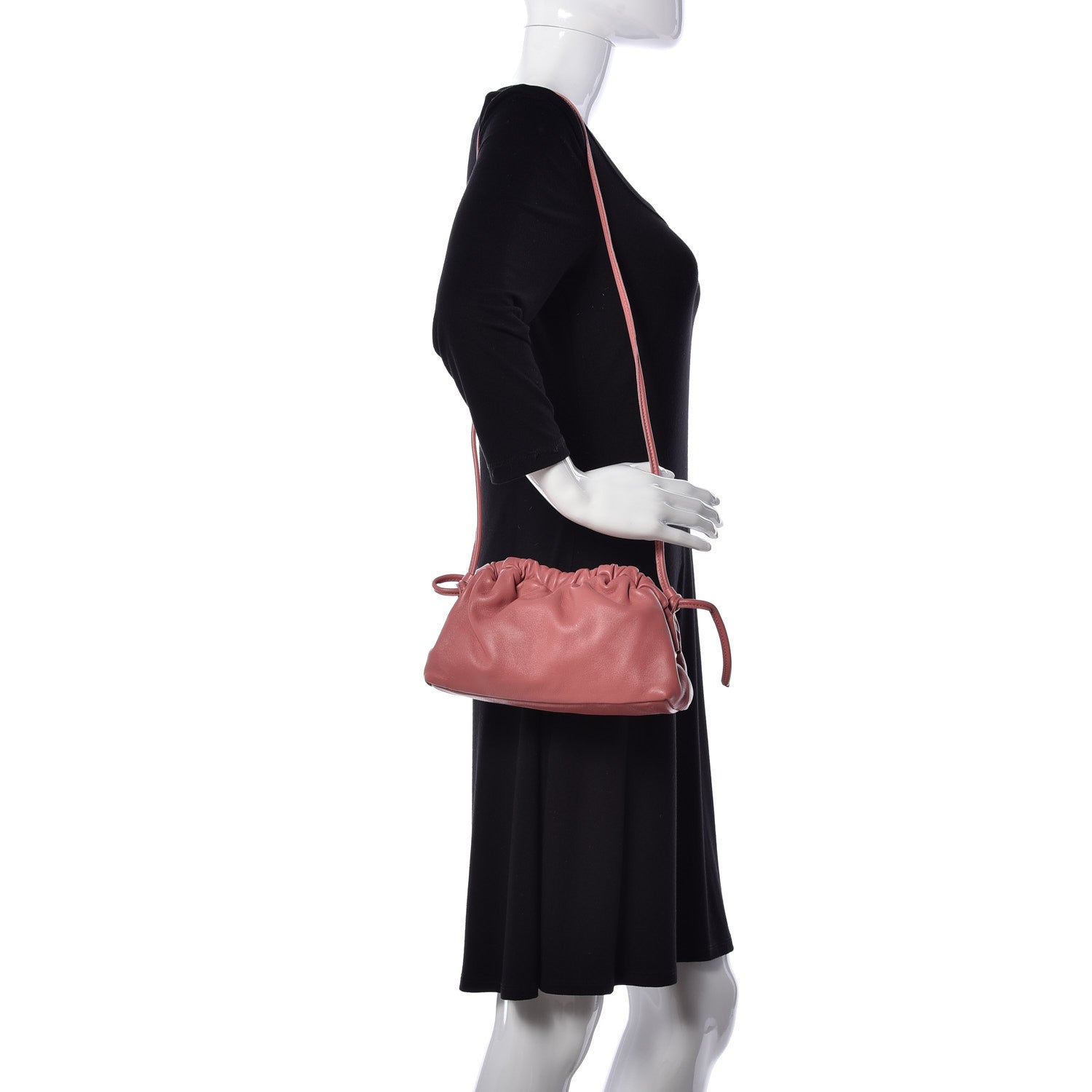 Mansur Gavriel Lambskin Mini Cloud Clutch Blush 2 of 10
