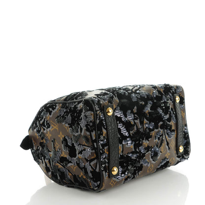 Louis Vuitton Monogram Fleur De Jais Sequins Speedy 30 4 of 7