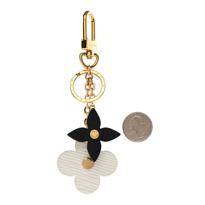 Louis Vuitton Monogram Epi Blooming Flowers Bag Charm Key Holder White 2 of 7