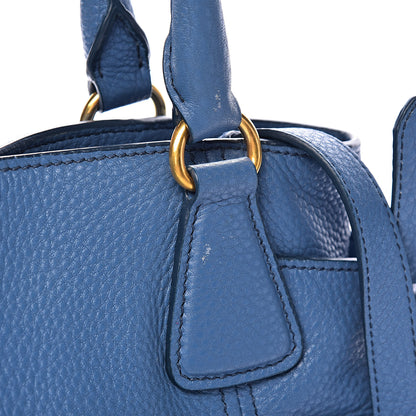 Prada Vitello Daino Side Pocket Tote Cobalto 14 of 18