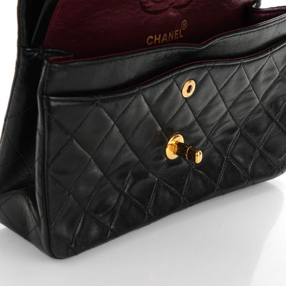 Chanel Lambskin Quilted Small Double Flap Black 10 of 10