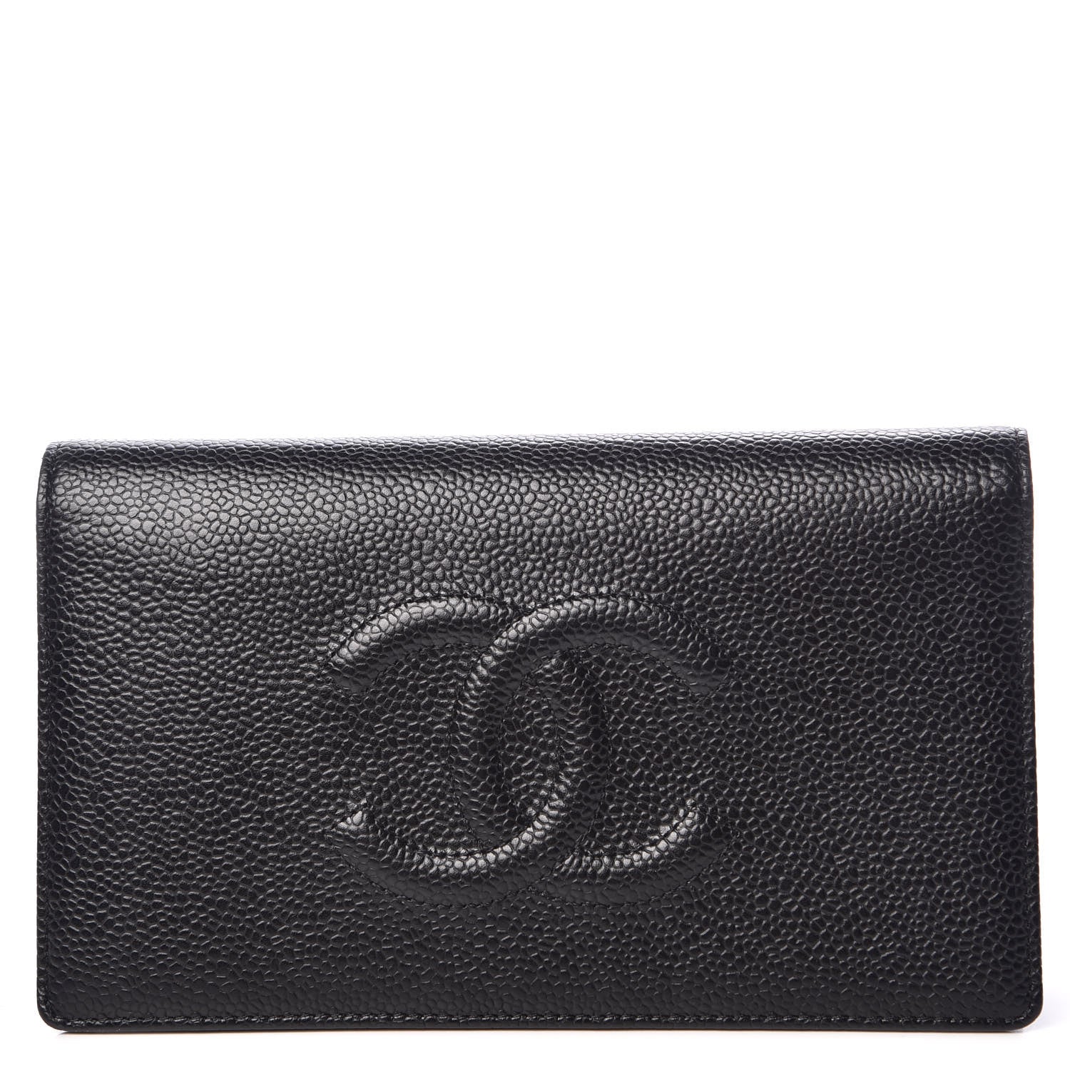 Chanel Caviar Timeless CC Yen Wallet Black 1 of 9