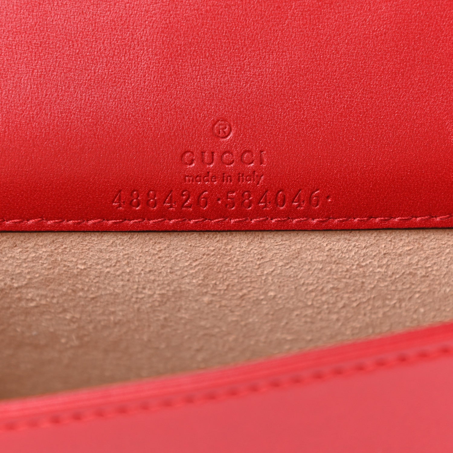 Gucci Calfskin Matelasse GG Marmont Mini Bag Hibiscus Red 6 of 9