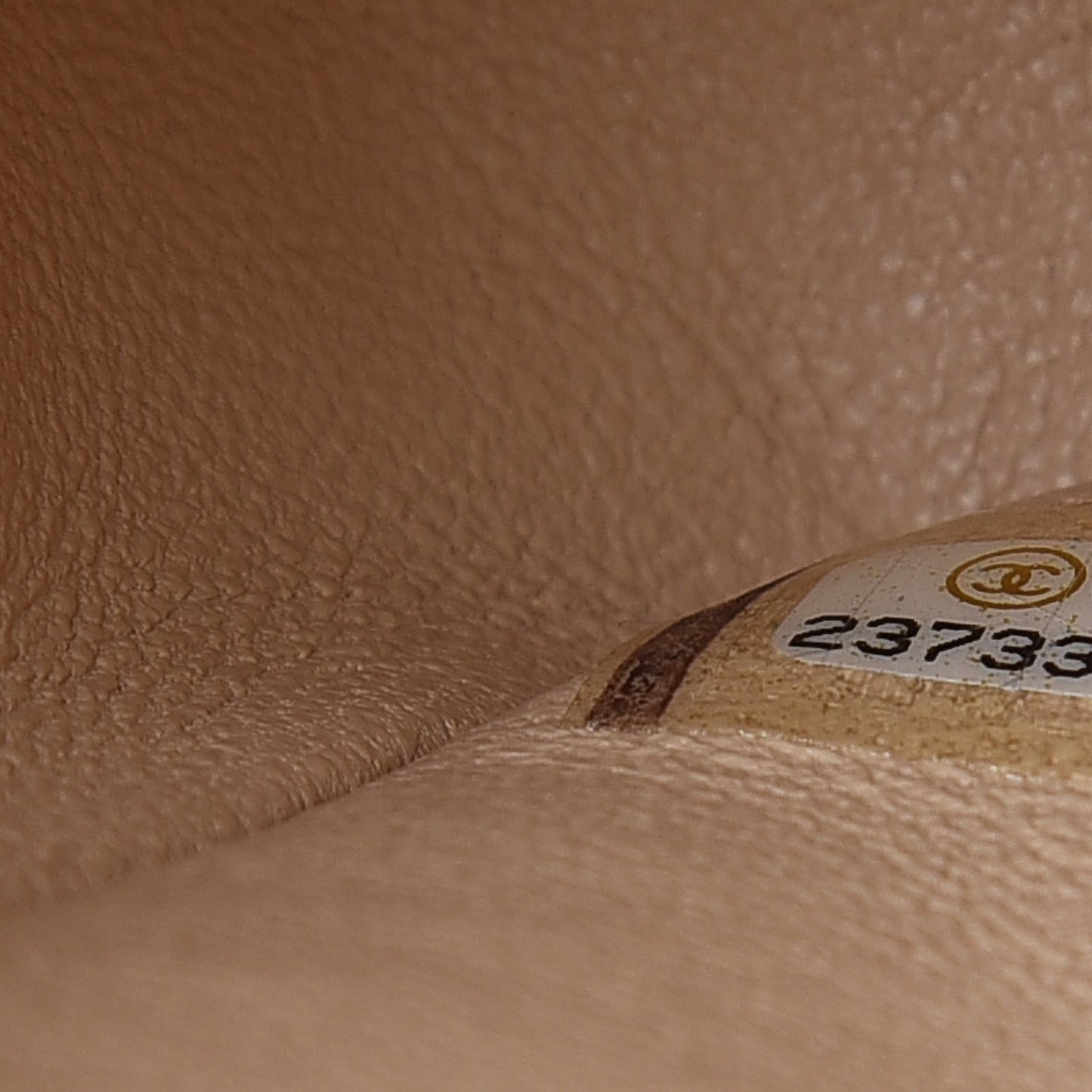 Caviar Quilted Small Double Flap Beige