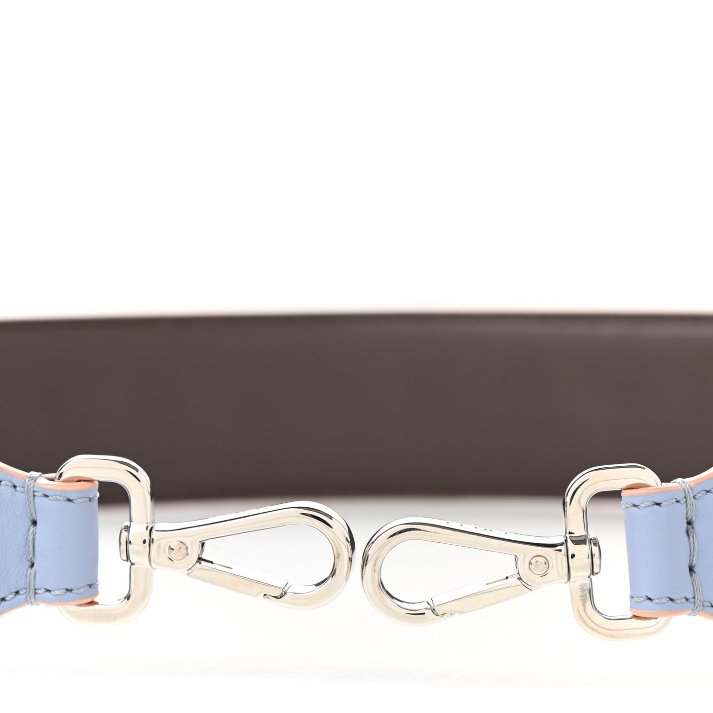 Vitello Century Plexiglass Bi-Color Studded Strap You Azzurro Sky Multicolor