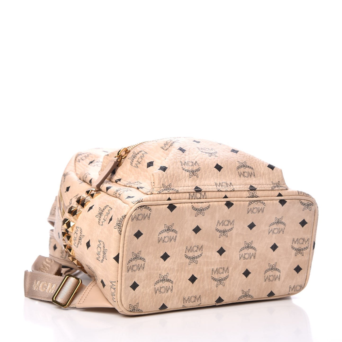 Visetos Small Side Stud Stark Backpack Beige