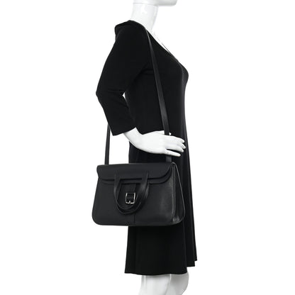 Hermes Taurillon Clemence Halzan 31 GM Black 2 of 10