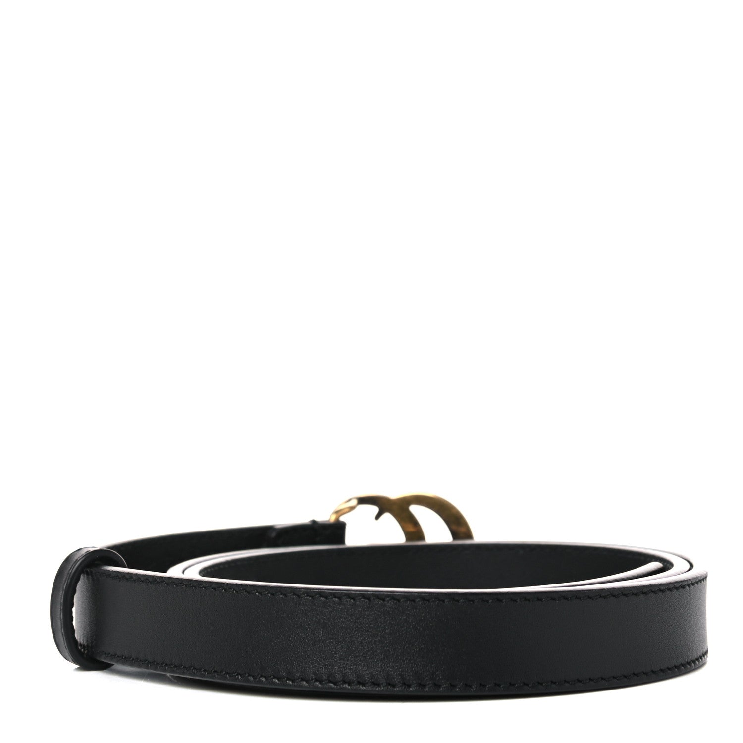 Gucci Calfskin Double G 20mm Belt 85 34 Black 2 of 6