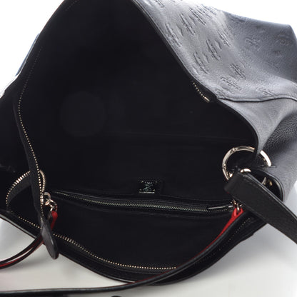 MCM Grained Calfskin Large Klara Hobo Black 6 of 9