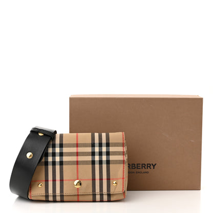 Burberry Vintage Check Hackberry Crossbody Bag Archive Beige Black 11 of 11