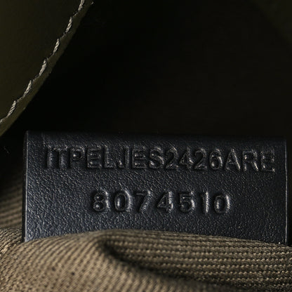 Burberry Coated Canvas Calfskin Vintage Check Note Top Handle Shoulder Bag Olive Green 7 of 11