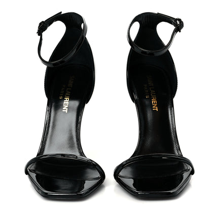 Saint Laurent Patent Cassandra 100 Sandals 36.5 Black 3 of 10