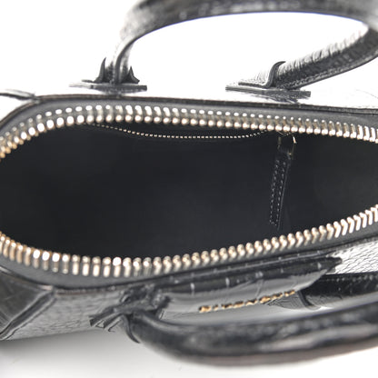 Givenchy Calfskin Crocodile Embossed Mini Antigona Black 5 of 16