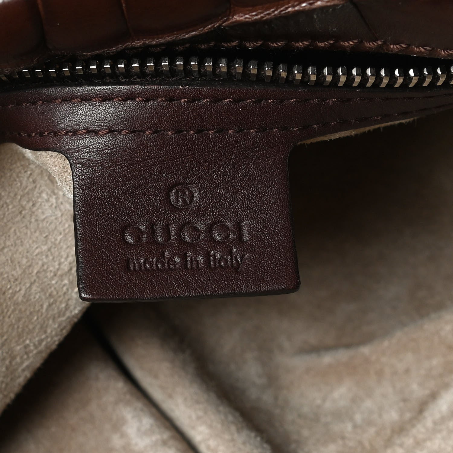 Gucci Crocodile Medium Messenger Bag Brown 5 of 16
