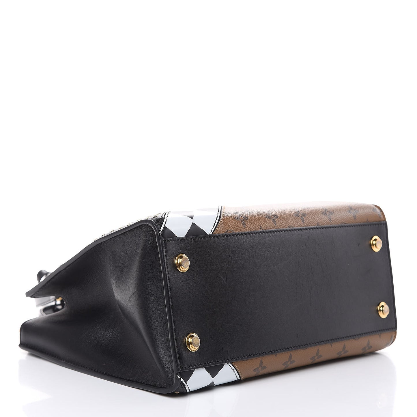 Calfskin Reverse Monogram City Steamer MM