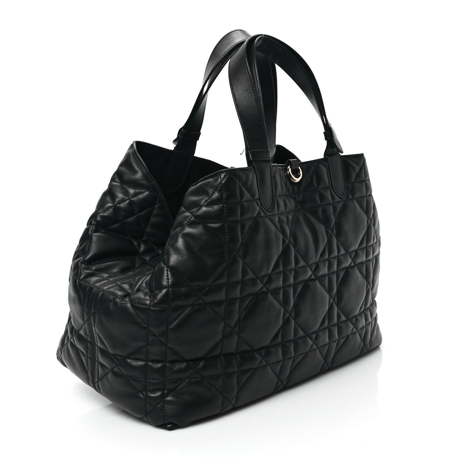 Christian Dior Calfskin Macrocannage Large Toujours Black 4 of 12