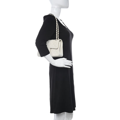 Chanel Caviar Quilted Small Double Flap White 2 of 17