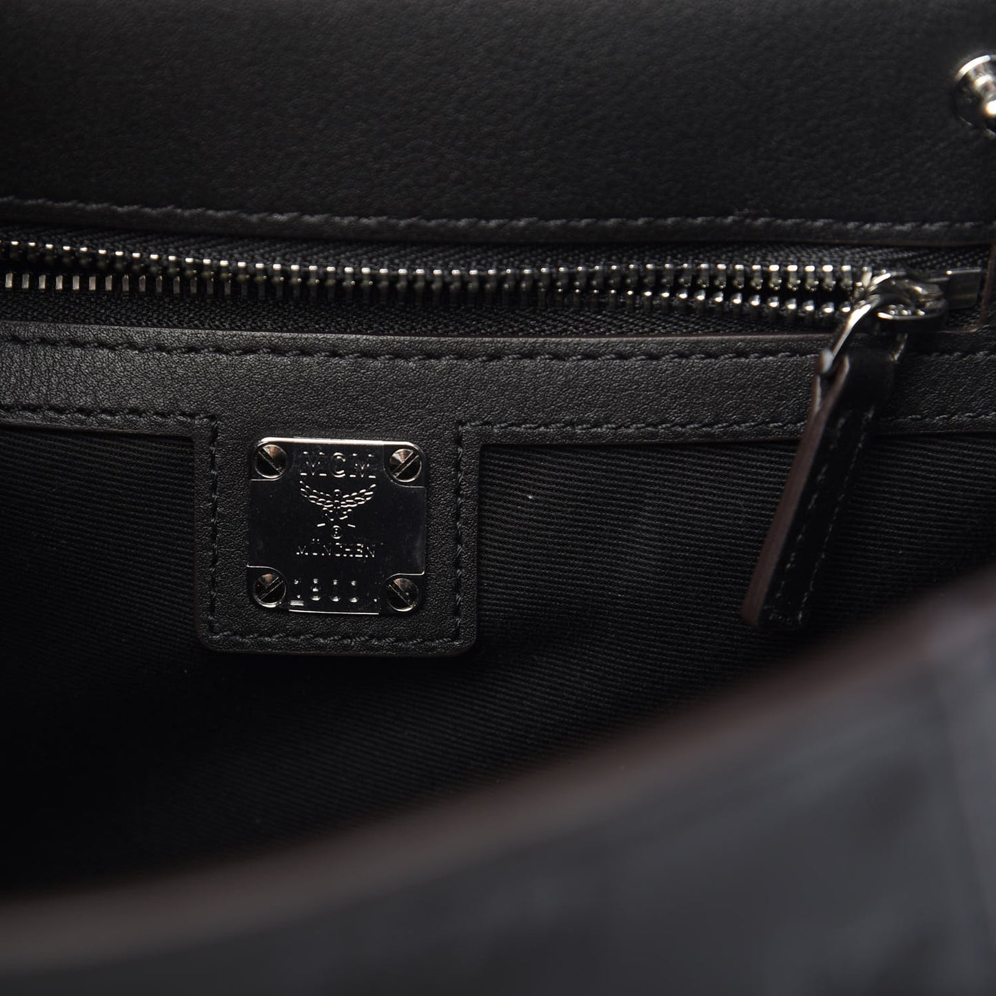 Calfskin Essential Monogram Small Backpack Black