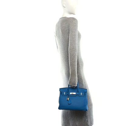 Hermes Togo Verso Birkin 30 Bleu Zanzibar Malachite 2 of 12