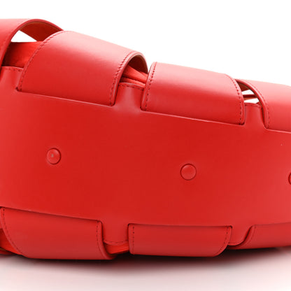 Bottega Veneta French Calfskin Shell Bag Chili Tomato 10 of 10