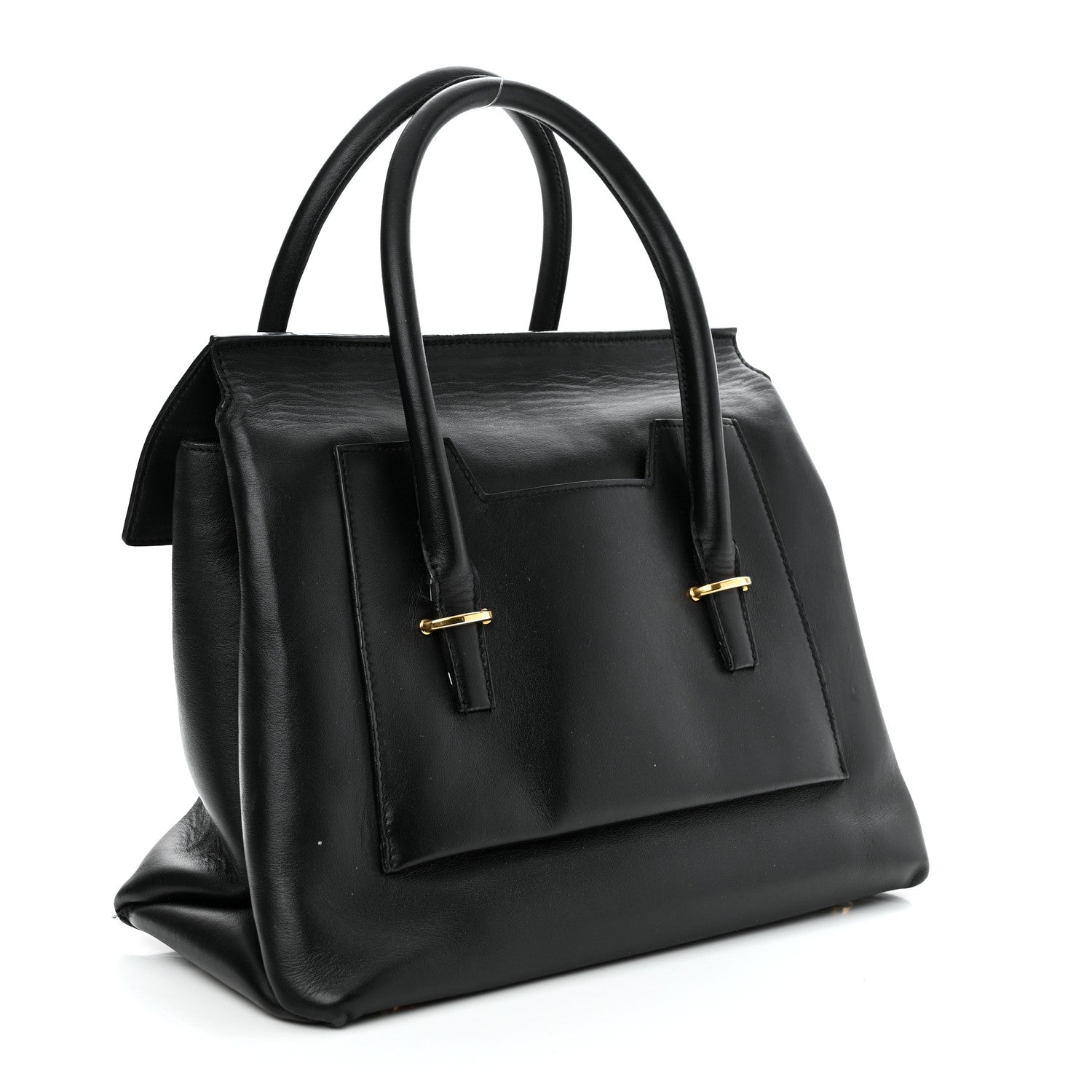 Tom Ford Smooth Calfskin Medium Icon Bag Black 2 of 17