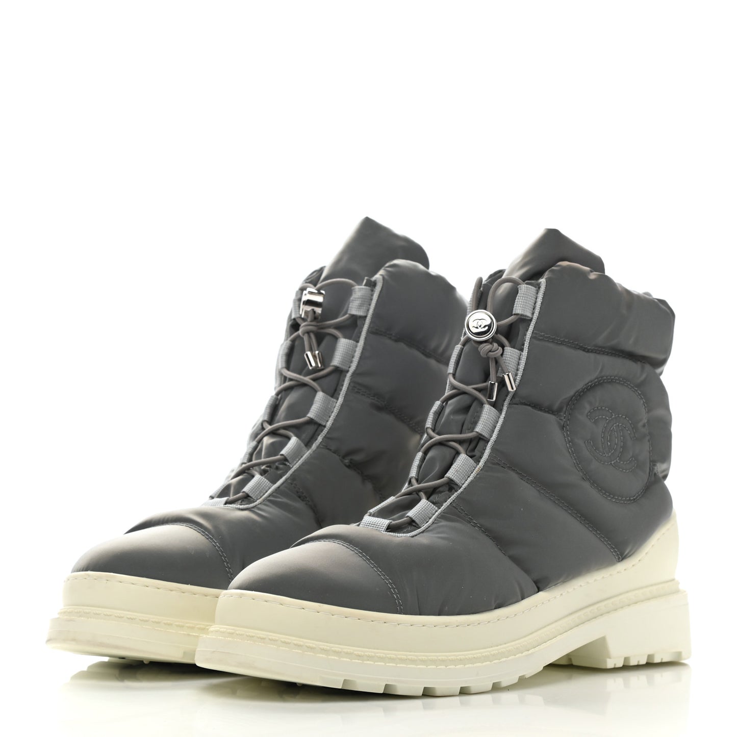 Nylon CC Short Boots 40 Blue White