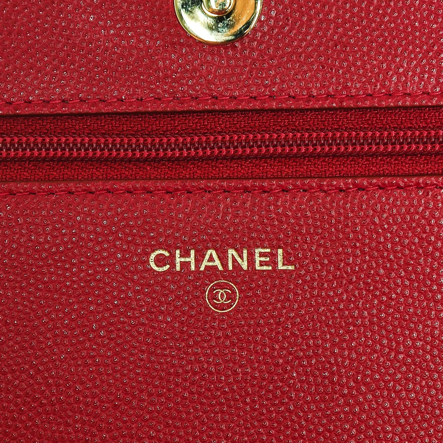 Caviar Quilted Boy Wallet On Chain WOC Fuchsia