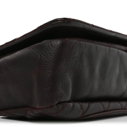 Chanel Glazed Calfskin Quilted CC Single Flap Burgundy 8 of 9