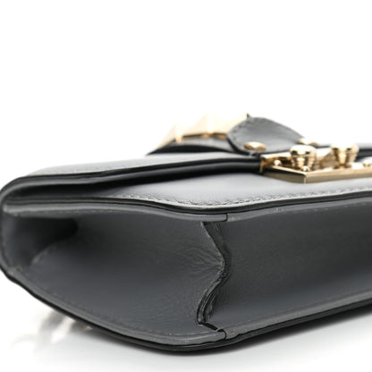 Valentino Garavani Vitello Mini Glam Lock Rockstud Flap Light Stone 8 of 12