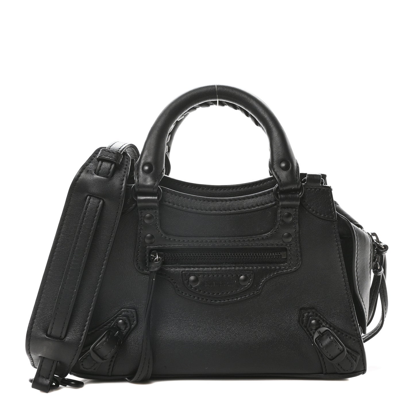 Smooth Calfskin Neo Classic Black Hardware Mini City Black