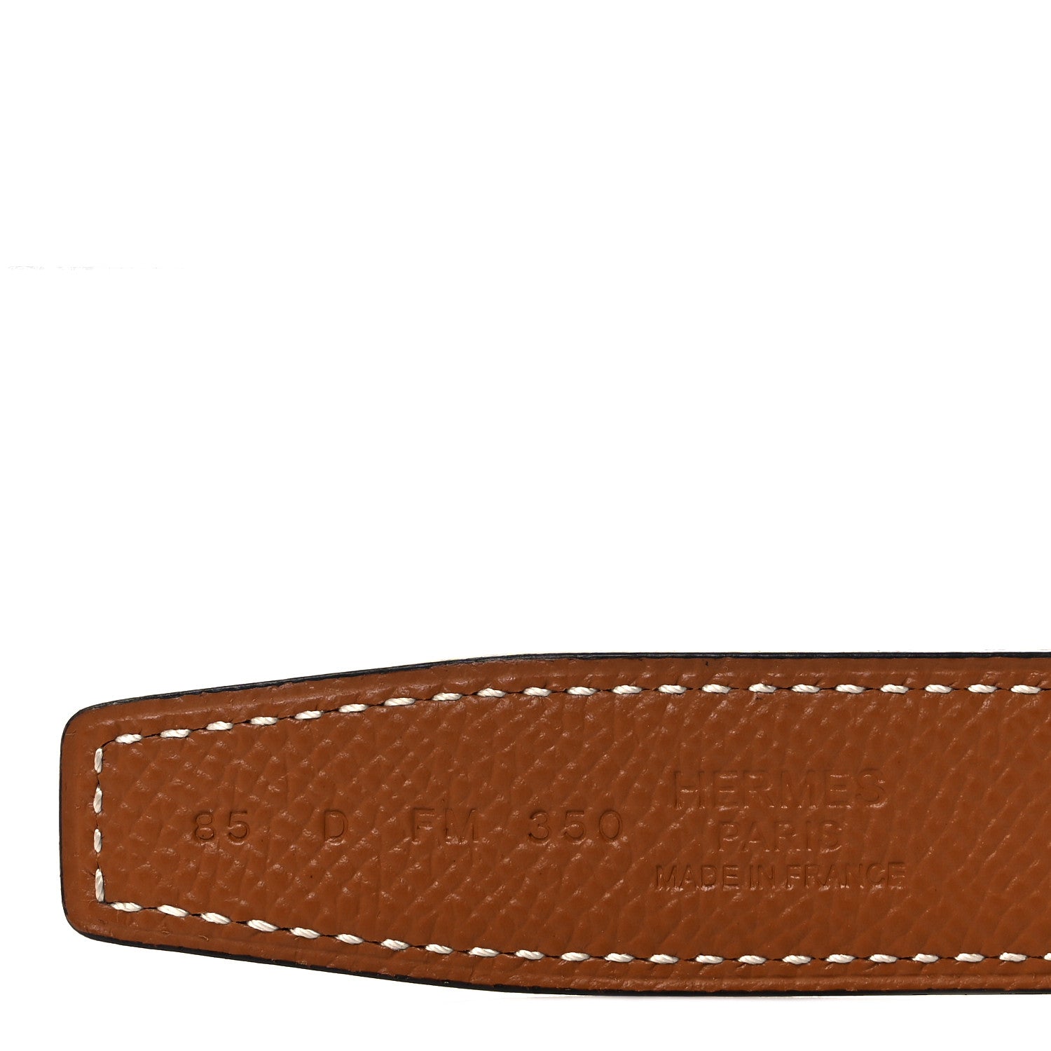 Hermes Swift Epsom 24mm Belt Strap 85 Black Gold 3 of 5