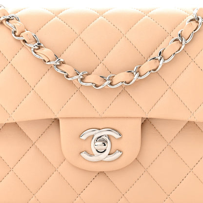 Chanel Lambskin Quilted Small Double Flap Beige 8 of 11