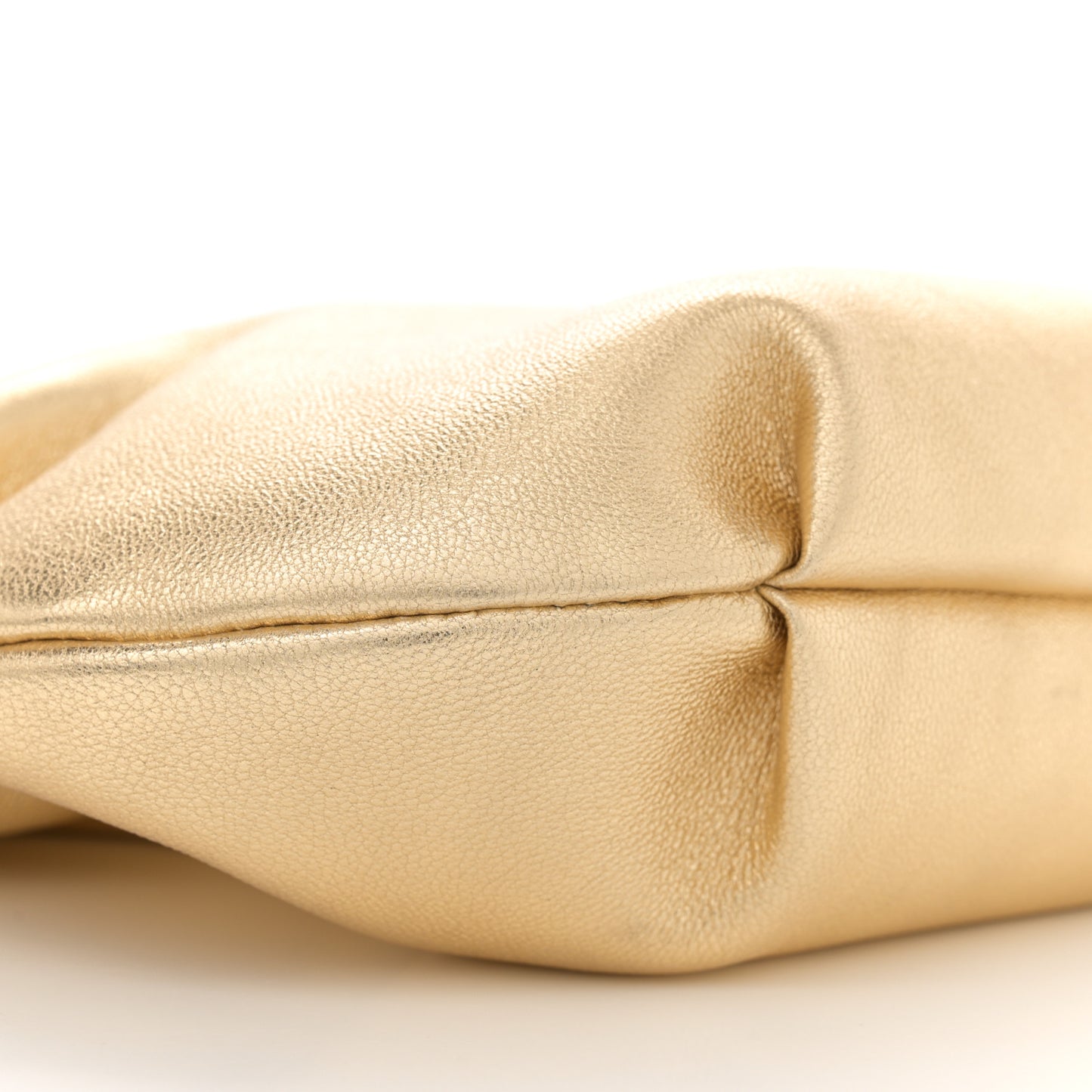 Metallic Lambskin Bonny Shoulder Bag Gold