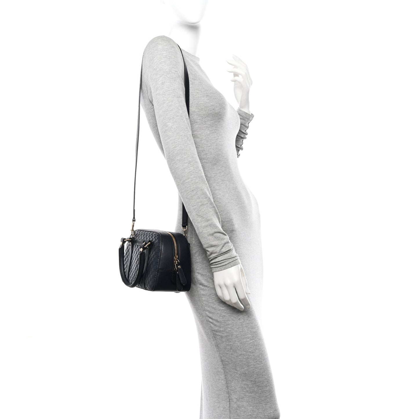 Soft Microguccissima Small Crossbody Bag Blue