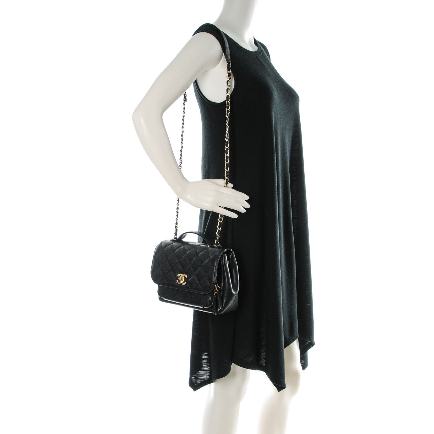 Chanel Caviar Quilted Small Business Affinity Flap Black 2 of 8