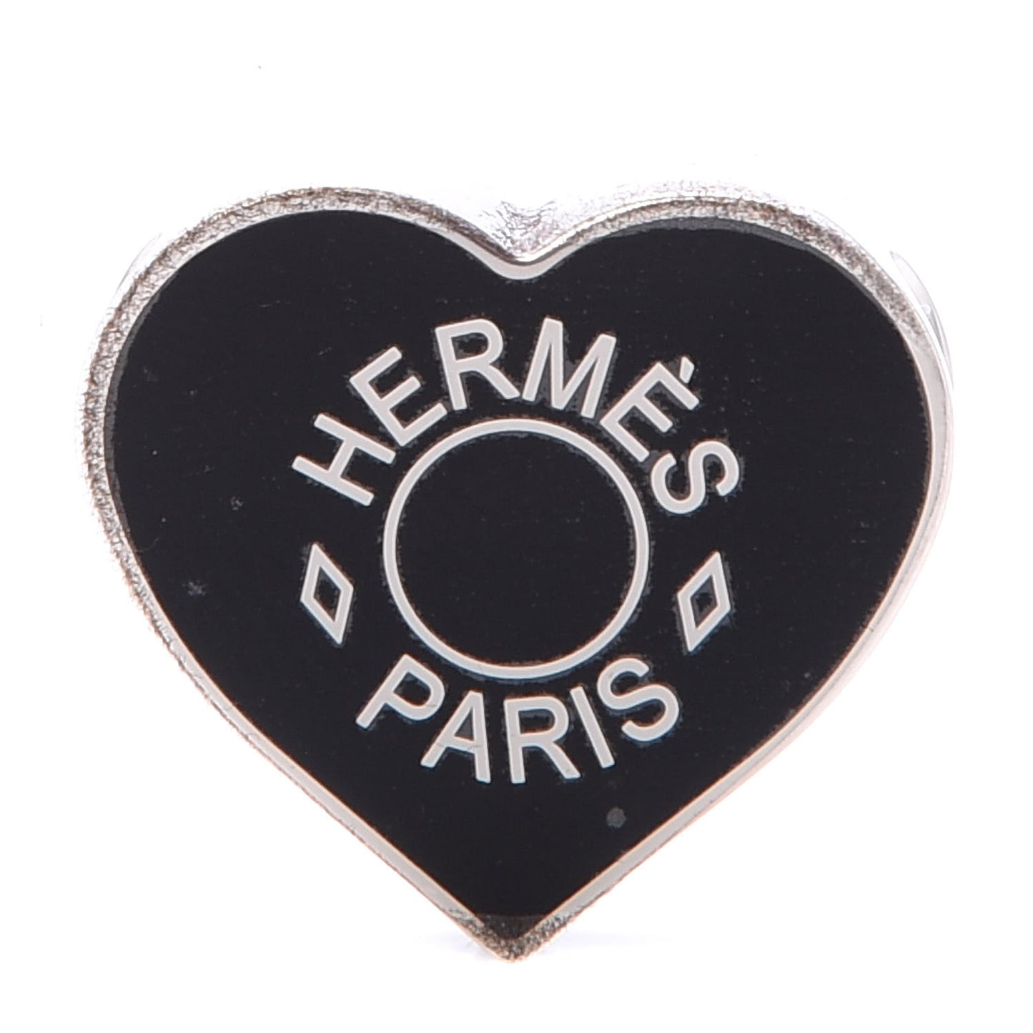 Palladium Coeur Scarf Ring Black