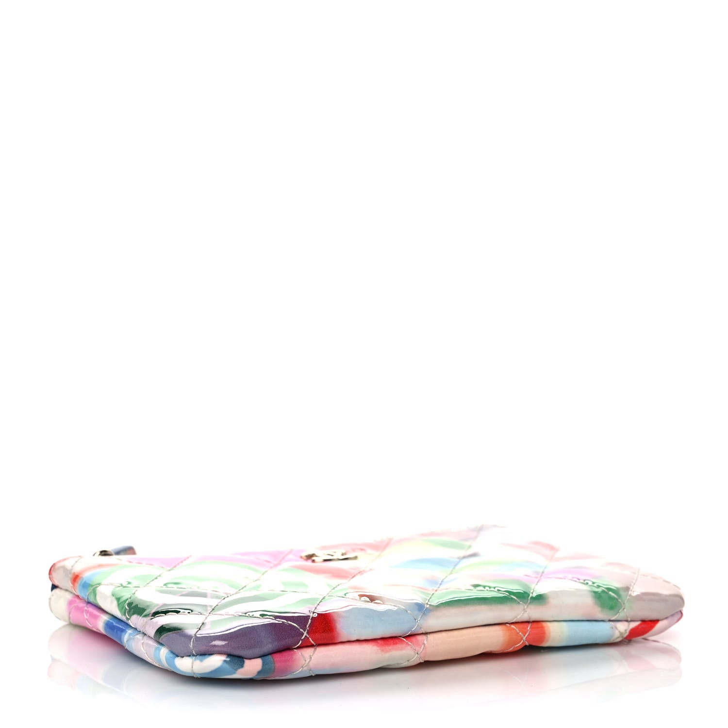 Chanel Patent Calfskin Printed Quilted Small Cosmetic Case Multicolor 4 of 10