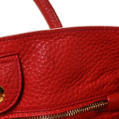 Prada Vitello Daino Tote Rosso 9 of 11