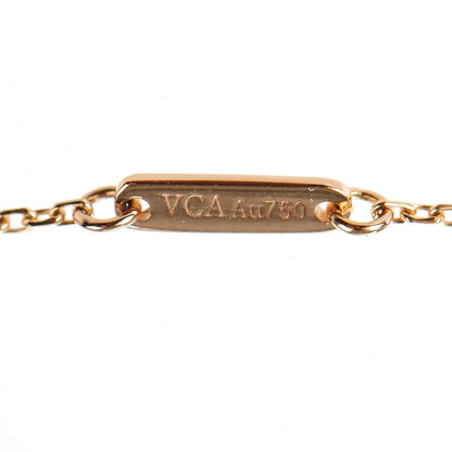 Van Cleef & Arpels 18K Rose Gold Carnelian Sweet Alhambra Heart Bracelet 5 of 6