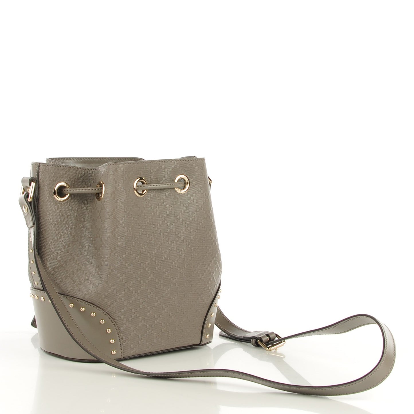 Bright Diamante Studded Small Bucket Bag Loess