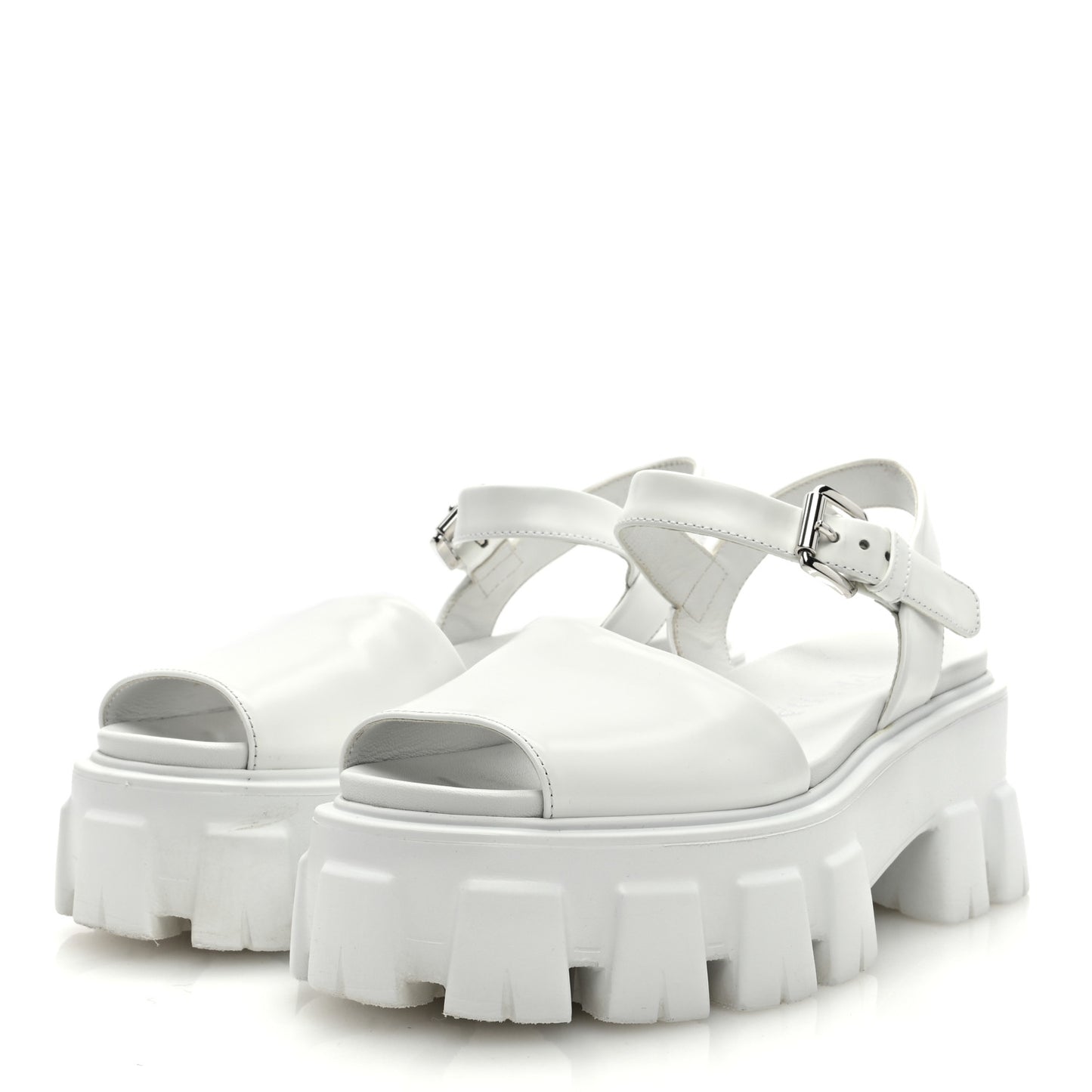 Spazzolato Monolith 55mm Sandals 35 White
