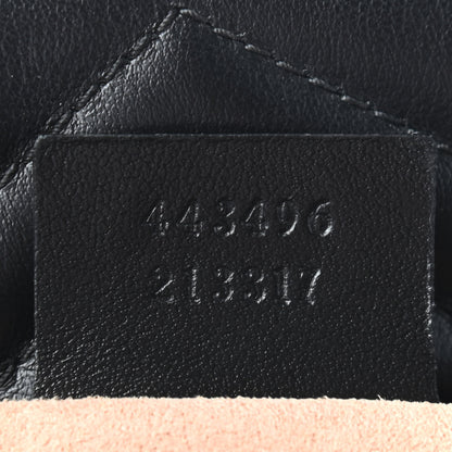 Gucci Calfskin Matelasse Medium GG Marmont Shoulder Bag Black 7 of 9