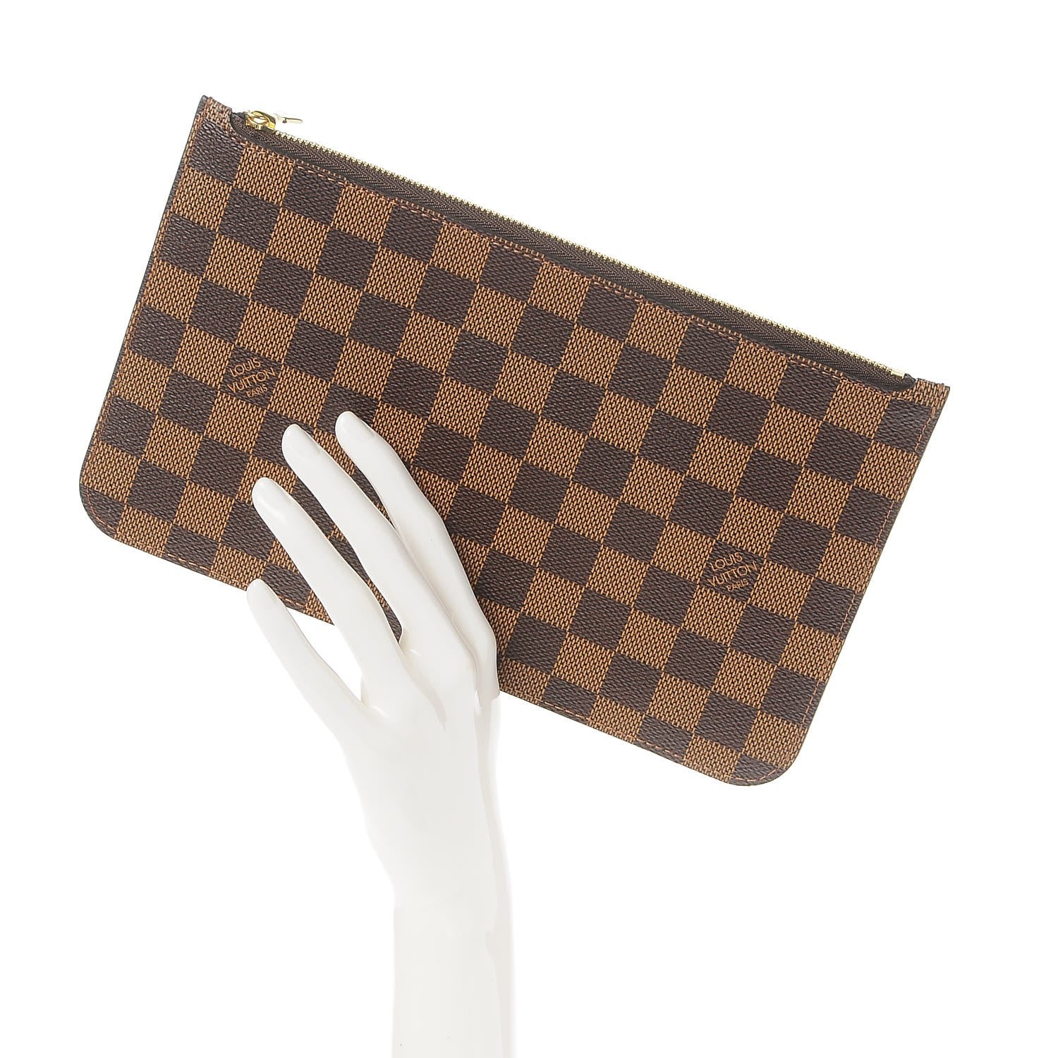 Louis Vuitton Damier Ebene Neverfull MM GM Pochette 2 of 8