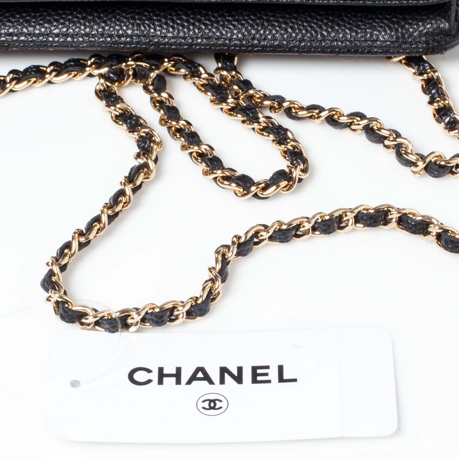 Chanel Caviar Quilted Wallet On Chain WOC Black 10 of 11