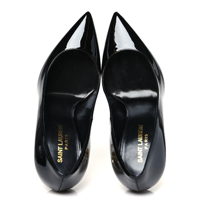 Saint Laurent Patent Opyum 110 Pumps 38.5 Black Gold 2 of 10