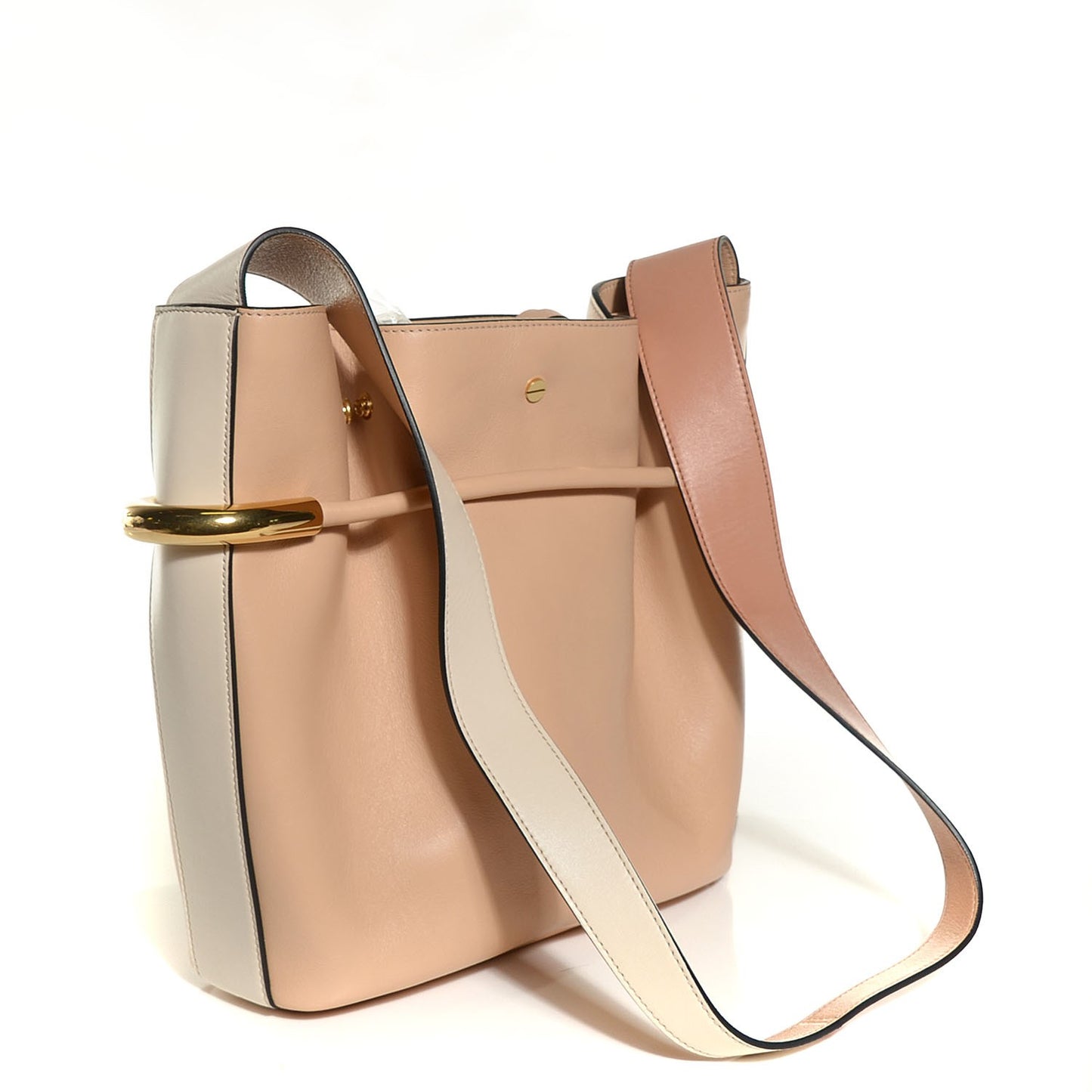 Calfskin Small Emma Bucket Blush Nude
